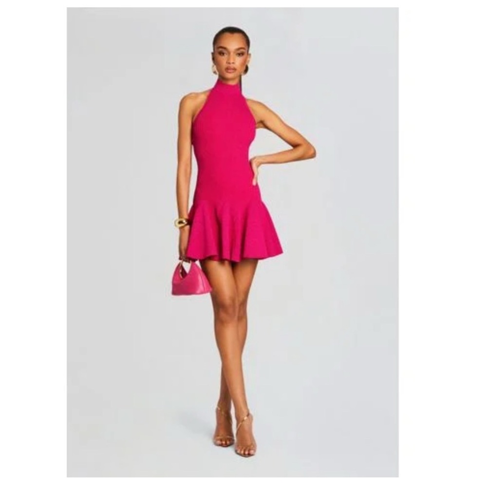 RETROFETE -QUINN KNIT DRESS -METALLIC FUCHSIA - SIZE S - 2/4 SOLD OUT - HOT PINK